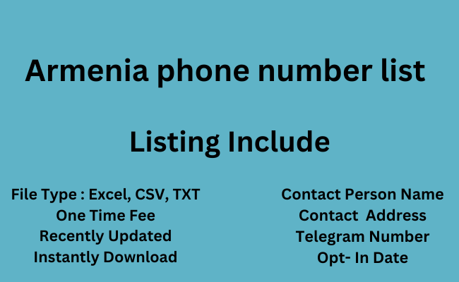 Armenia phone number list