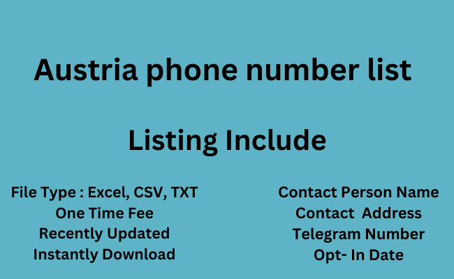 Austria phone number list