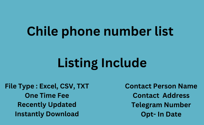 Chile phone number list